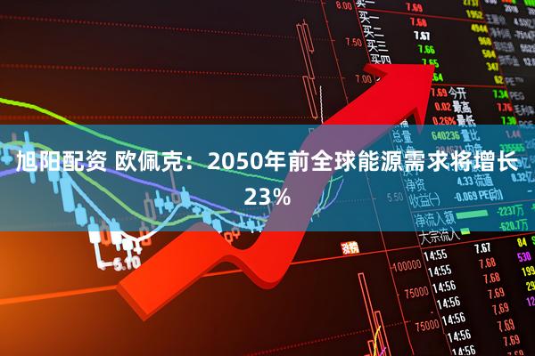 旭阳配资 欧佩克：2050年前全球能源需求将增长23%